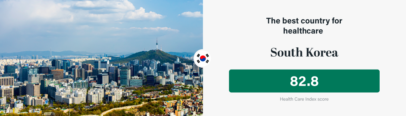 South Korea is one of the best countries for healthcare